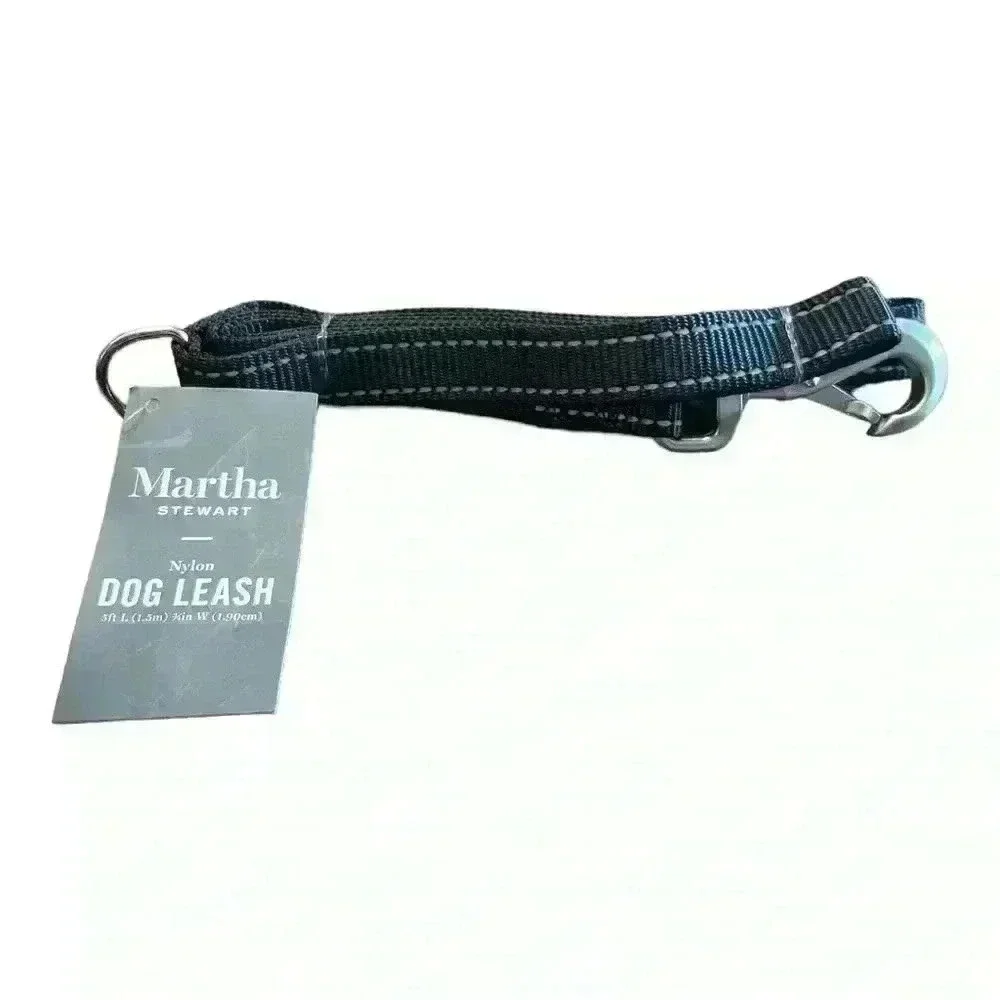 🆕 Martha Stewart Nylon 5ft Dog Leash.